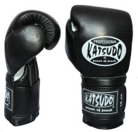 KATSUDO Boxerské rukavice PROFESIONÁL II - černé
