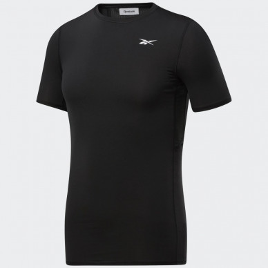 Pánské kompresní tričko REEBOK WOR SS COMP TEE BLACK - černé