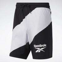 Pánské šortky REEBOK Workout Ready Graphic Shorts - černobílé