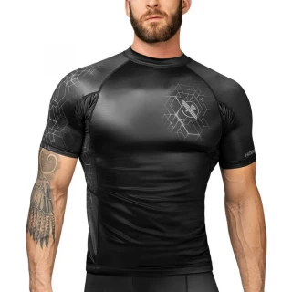 Rashguard HAYABUSA Geo kr. rukáv - šedý