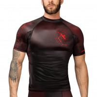 Rashguard HAYABUSA Geo kr. rukáv - červený