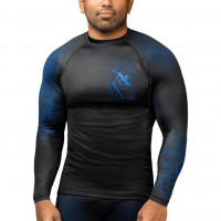 Rashguard HAYABUSA Geo Dl. rukáv - modrý