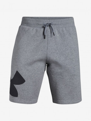 Pánské šortky UNDER ARMOUR RIVAL FLEECE LOGO SWEATSHORT - šedé