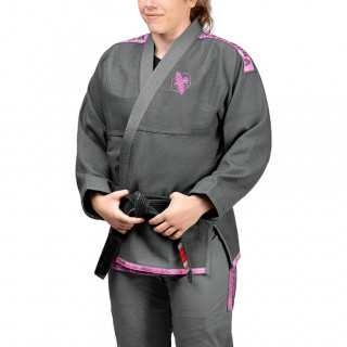 HAYABUSA Dámské Kimono Womens Lightweight Jiu Jitsu Gi - Grey / Pink