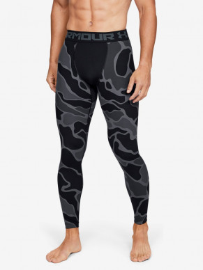 Pánské kompresní legíny Under Armour HG  2.0 Print Leggins - černé