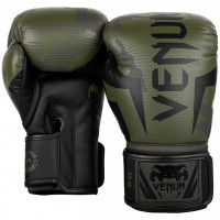 Boxerské rukavice VENUM ELITE - camo zelené