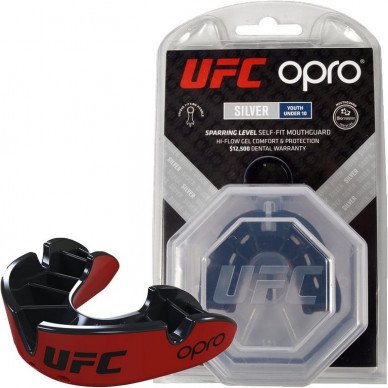 Chránič zubů Opro Silver UFC - červeno/černý