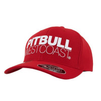 PitBull West Coast Kšiltovka Snapback SEASCAPE - červená