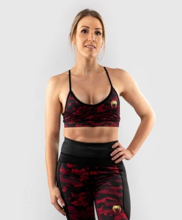 Sportovní podprsenka VENUM Defender bras -  černo/červená