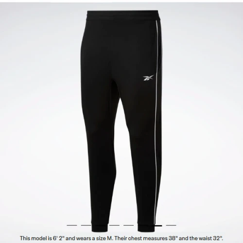 Pánské tepláky Reebok Workout - černé