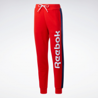 REEBOK Dámské tepláky Training Essentials Linear - červené