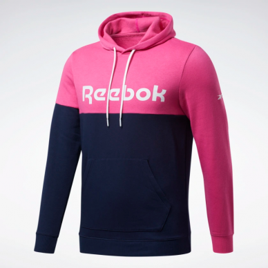 REEBOK Pánská mikina Training Essentials Logo  - černo/růžová