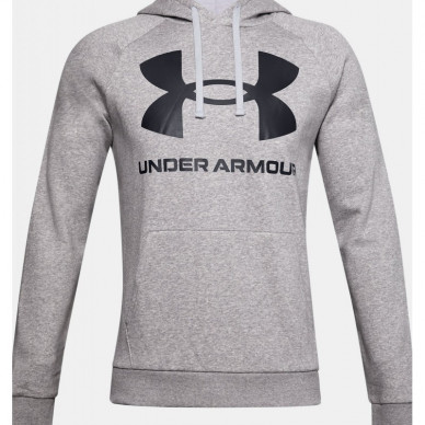 Pánská mikina UNDER ARMOUR Rival Fleece Big Logo - šedá