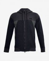 Pánská mikina UNDER ARMOUR Athlete Recovery Fleece Full Zip - černá