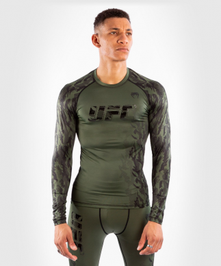 Rashguard VENUM UFC Authentic Fight Week Dl. rukávem - Khaki