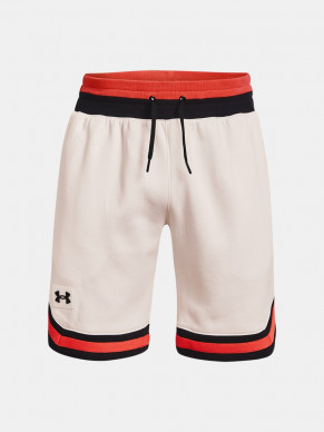 Pánské šortky UNDER ARMOUR RIVAL FLEECE AMP SHORT - bílé