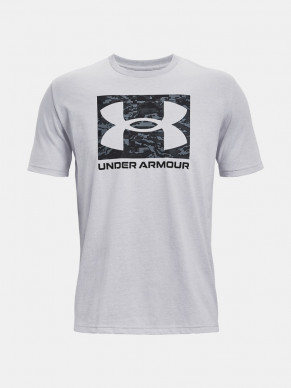 Pánské triko Under Armour UA ABC CAMO BOXED LOGO SS - šedé