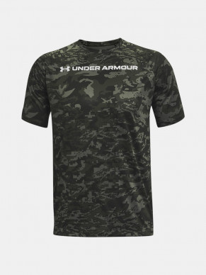 Pánské triko Under Armour TECH ABC CAMO SS - zelené