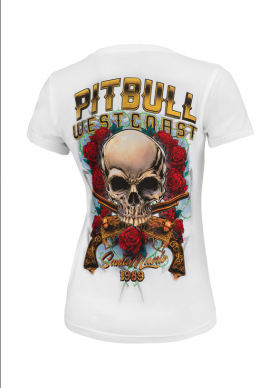 PitBull West Coast Dámské triko Santa Muerte - bílé