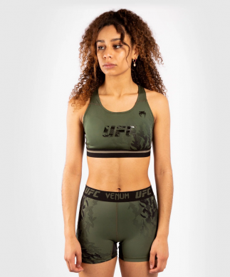 Sportovní podprsenka VENUM UFC Authentic Fight Week Women's Sport Bra - khaki