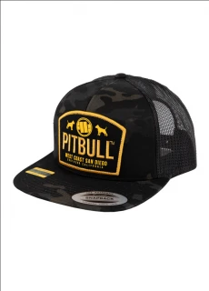PitBull West Coast Kšiltovka Flat Mesh DOGS - camo