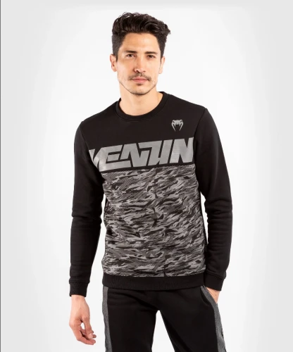 Mikina VENUM Connect Crewneck - Black/dark camo