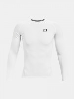 Pánské kompresní triko Under Armour HG Armour Comp LS - bílé