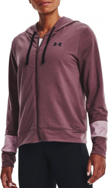 Dámská mikina UNDER ARMOUR Rival Terry CB FZ Hoodie - fialová