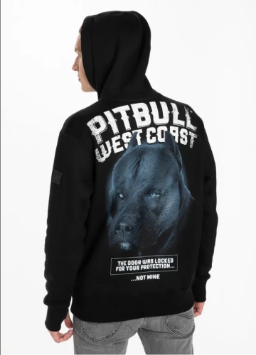 PitBull West Coast Pánská mikina KP Black Dog - černá