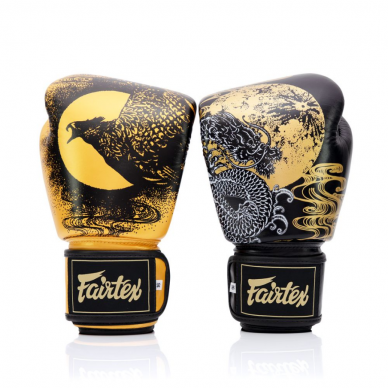 Boxerské rukavice Fairtex Harmony Six - černo/zlaté - LIMITED EDITION