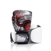 Boxerské rukavice Fairtex The Beauty of Survival BGV24 černé + obal zdarma