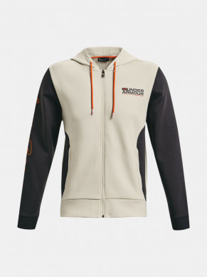 Pánská mikina UNDER ARMOUR SUMMIT KNIT FZ HD - hnědá