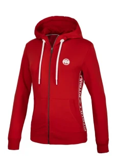 Mikina s kapucí z PITBULL WEST COAST  French Terry DAISY - červená