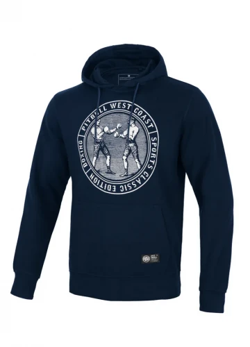 Pitbull West Coast Pánská mikina Vintage Boxing KP - tmavě modrá