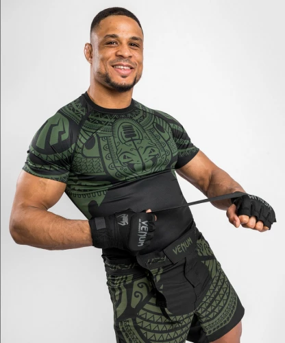 Rashguard VENUM Nakahi Kr.rukáv - černo/zelený