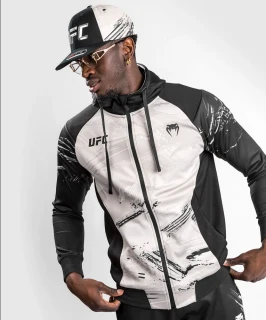 Pánská mikina VENUM UFC Authentic Fight Week 2.0 KPZ - bílo/černá