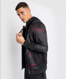 Pánská mikina VENUM UFC Authentic Fight Week 2.0 KPZ - černo/červená