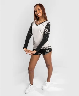 Dámské tričko VENUM UFC Authentic Fight Week 2.0 s Dl.rukáv - bílé