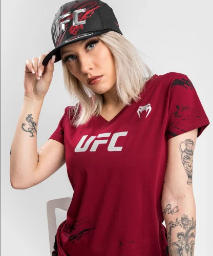 Dámské tričko VENUM UFC Authentic Fight Week 2.0 - červené