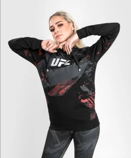 Dámská mikina VENUM UFC Authentic Fight Week 2.0 - černo/červená