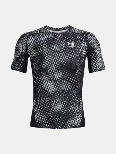 Kompresní Triko UNDER ARMOUR UA HG Armour Prtd Comp SS - černé