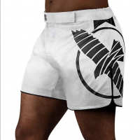 Fight Šortky Hayabusa Icon Mid-Length - bílé