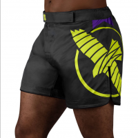 Fight Šortky Hayabusa Icon Mid-Length - černo/neonové