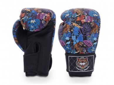Boxerské rukavice TOP KING Wild Tiger King TKBGWT - modrá/černá