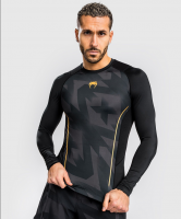 Rashguard VENUM Razor s Dl. rukávem - černo/zlatý