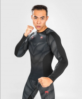 Rashguard VENUM Phantom s Dl. rukávem - černo/červený