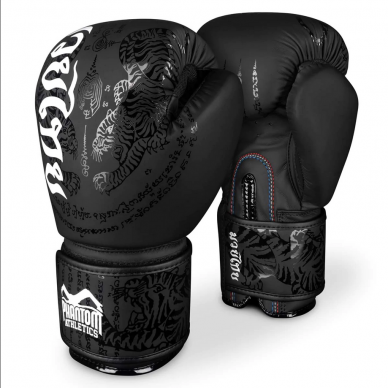 PHANTOM Boxerské rukavice Muay Thai - černé