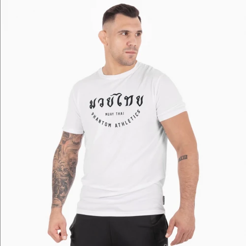 PHANTOM Pánské tričko Muay Thai - bílé