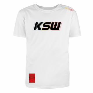Pánské tričko KSW NEON - Bílé