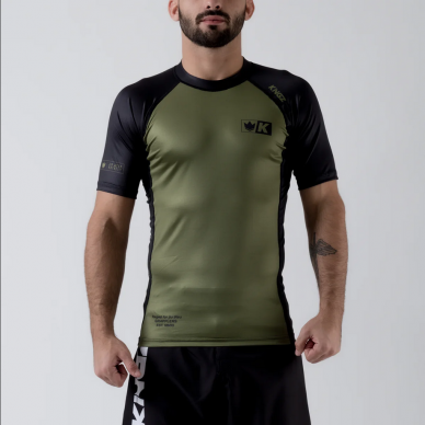 Rashguard Kingz Krown S/S Jiu Jitsu - zelený